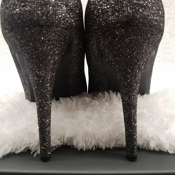 Caparros NEO Platform Open Toe Shoes Black Sz 10 - Picture 5 of 8